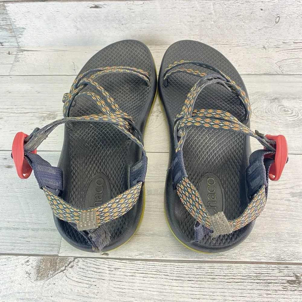 Chaco ZX1 Sandals Kids 5 Multi Crest Citrus Ecotread DoubleStrap Outdoor Hiking
